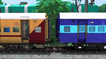 ICF BLUE COUPLING ICF UTKRISHT COACH | BUMPY RAILROAD | Train Simulator | Railworks 3 | NTG GAMING