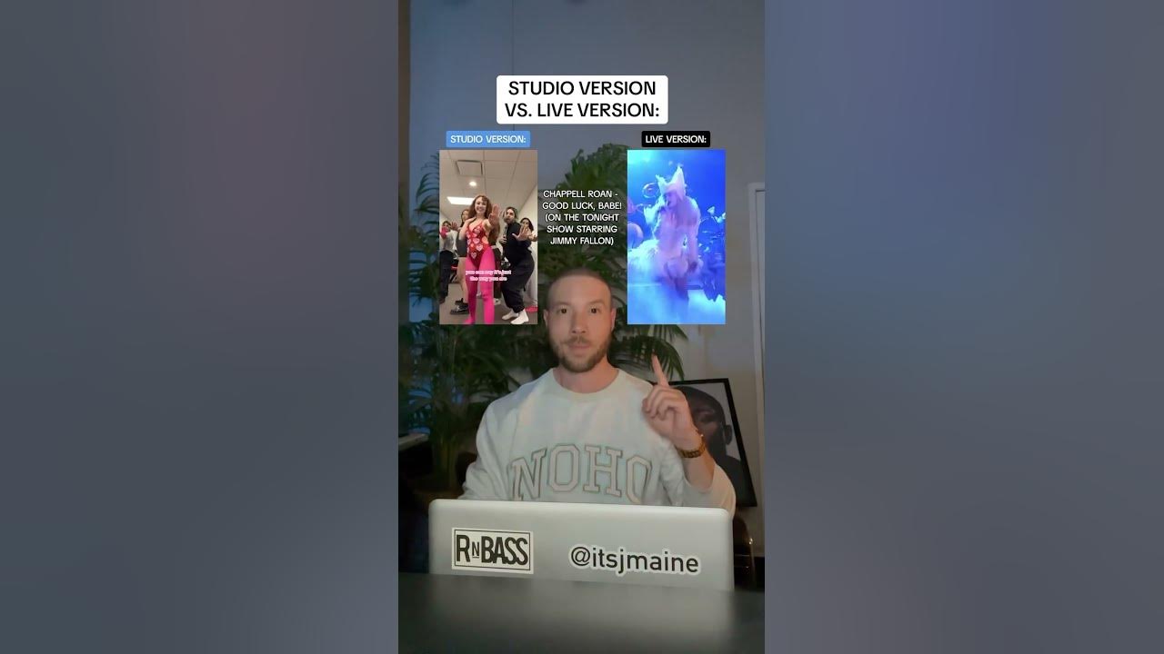 Studio Version Vs. Live Version: Chappell Roan “Good Luck, Babe!” #shorts #chappellroan Studio Version Vs. Live Version: Chappell Roan “Good Luck, Babe!” #shorts #chappellroan