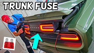 DODGE CHALLENGER TRUNK RELEASE FUSE LCOATION REPLACEMENT
