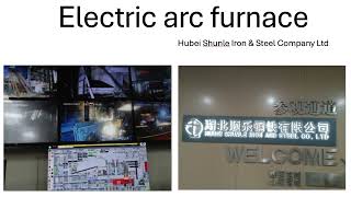 Electric arc furnace for melting and reusing scarp iron