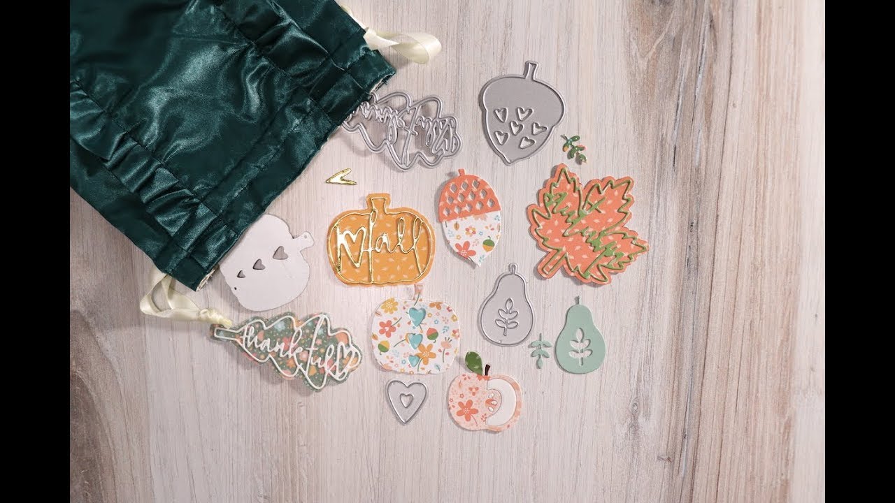 Fall Embellishments Using The Coco and Reno October Dies YouTube