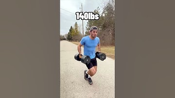 Sprinting with heavier and heavier weights.