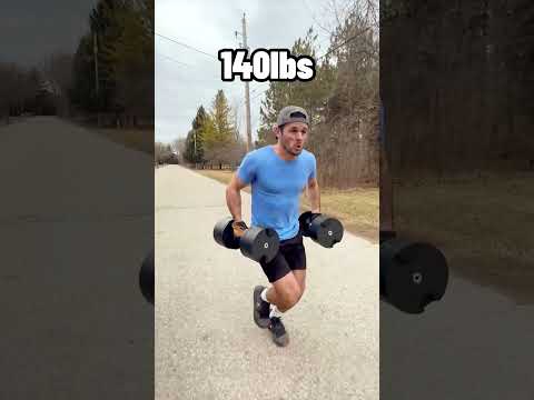 Sprinting with heavier and heavier weights.