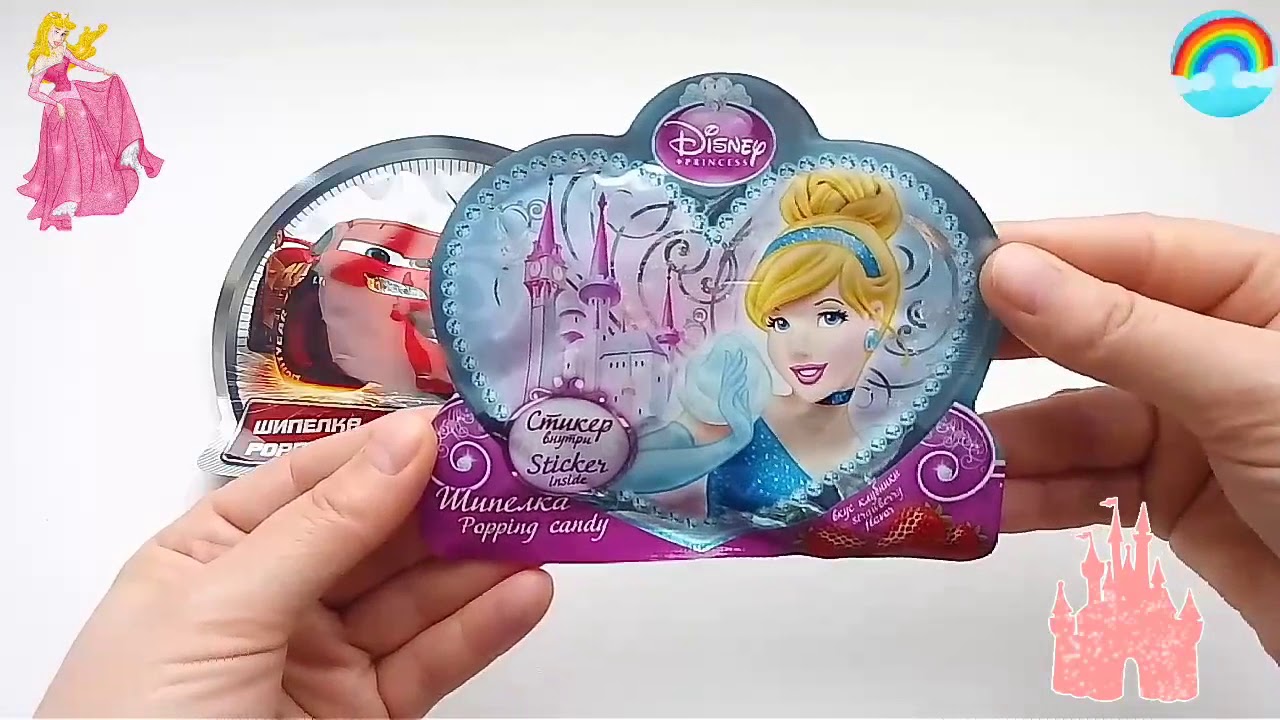 Disney Popping Candy Princess & Pixel Car from Russia/Шипелка