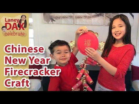 Chinese Firecracker Craft for Chinese New Year - YouTube