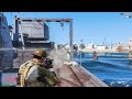 GTA 5 - Franklin's Pacific Military Warship Ambush + Ten Star Chase Escape 