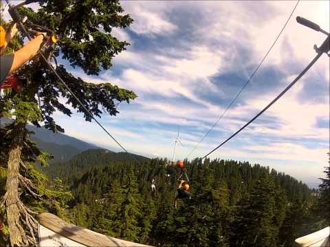 Видео: Ziplining във Ванкувър & Whistler, BC