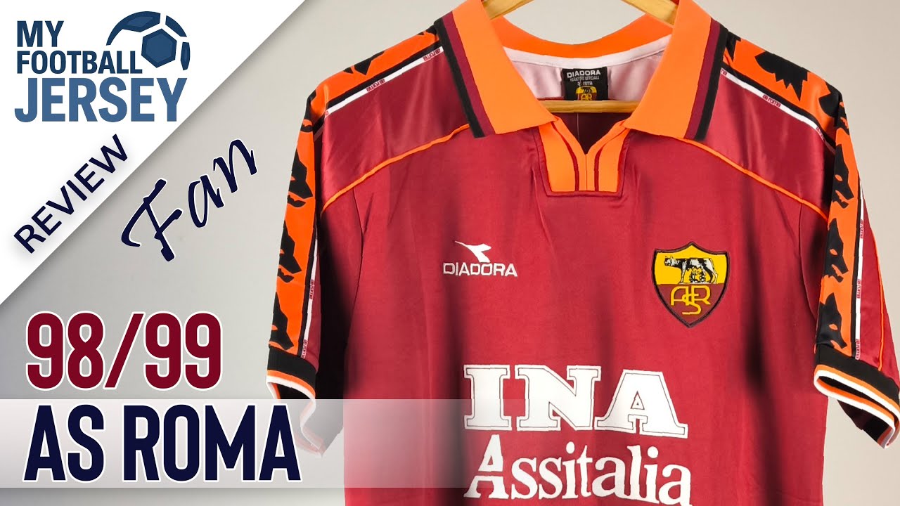 AS Roma Home retro Jersey 98/99 (YYJersey) Fan Version Review
