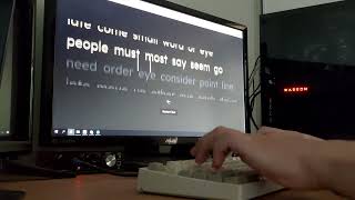 250 Wpm Monkey Type With Handcam