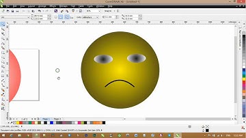 Học corel x6 - Cách vẽ hình mặt cười  trong coreldraw x6