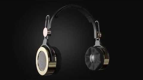 3D Wireless Headphones Animation