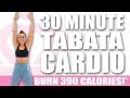 30 Minute CARDIO TABATA STYLE! 🔥Burn 390 Calories!* 🔥Sydney Cummings