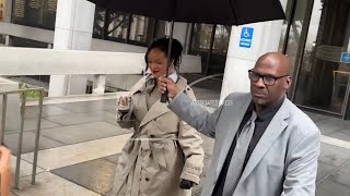 Rihanna leaves courthouse