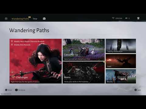 Where Winds Meet - Wandering Paths Menu (New)