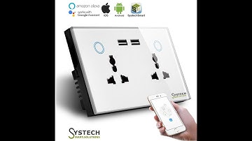 Smart Wifi Wall Socket Combo Double Socket with USB
