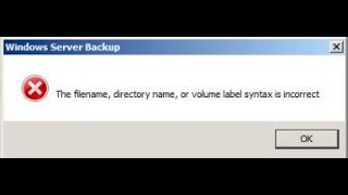 الحل النهائي مشكلة the filename directory name or volume label syntax is incorrect