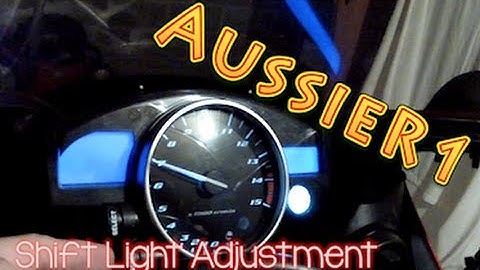 2005 Yamaha R1 Shift Light Adjustment