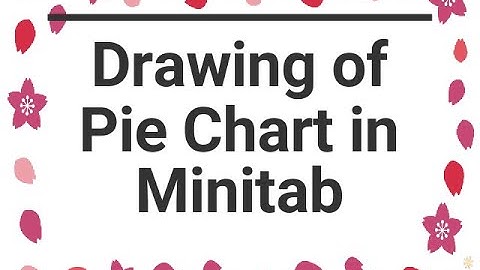 Drawing of Pie Chart in Minitab explained by S Lakshmanan, Psychologist