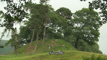 HD Stock Footage | Ancient monument | Mount | Denbighshire | Owain