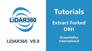 LiDAR360 V8 - Vector |  Extract Forked DBH LiDAR Software Tutorial