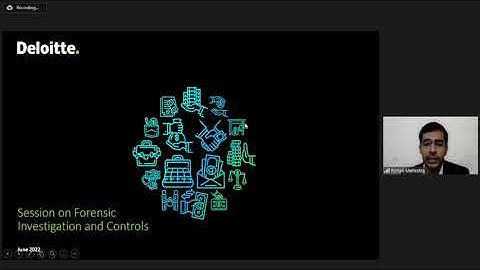 Virtual CPE Meeting (VCM) on “Forensic Investigation and Controls” -  17062022
