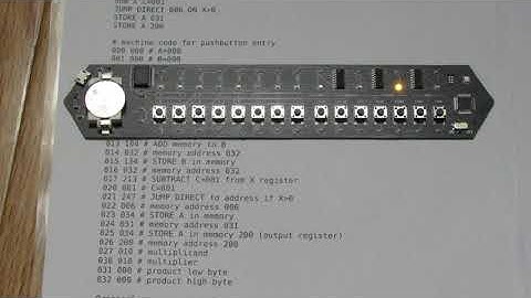A first attempt at an enhanced Kenbak multiplication algorithm to handle two byte products