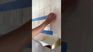 How I Installed Kitchen Shelving Over My Tile Backsplash.