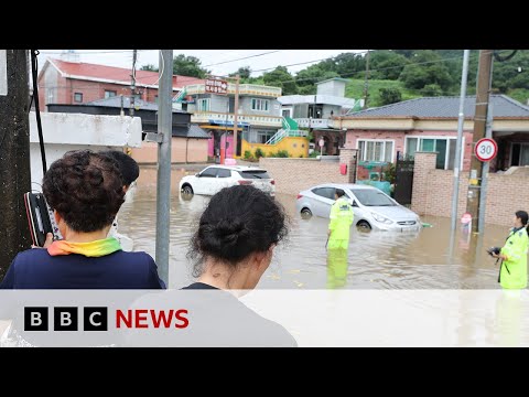 South Korea floods leave multiple people dead after torrential rain – BBC News