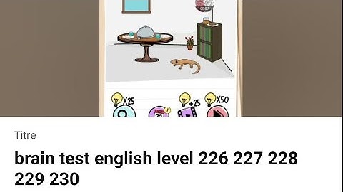 brain test english level 226 227 228 229 230