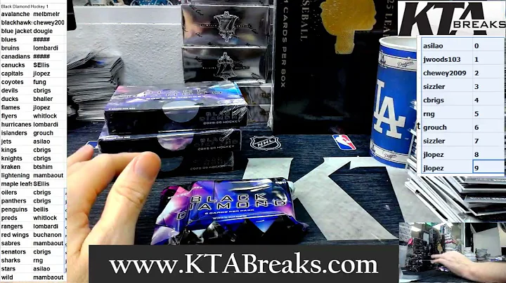 #1 - 2025/26 Upper Deck Black Diamond Hockey 10 hobby box Master case break pick your team #1