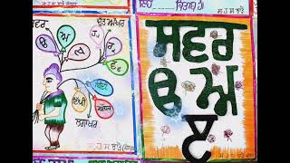 50 best Punjabi grammer chart//Punjabi charts for projects// Punjabi charts //