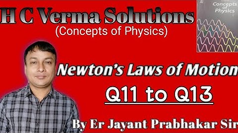 #3 H C Verma solutions|| Newton