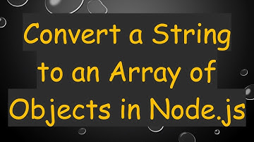 Convert a String to an Array of Objects in Node.js