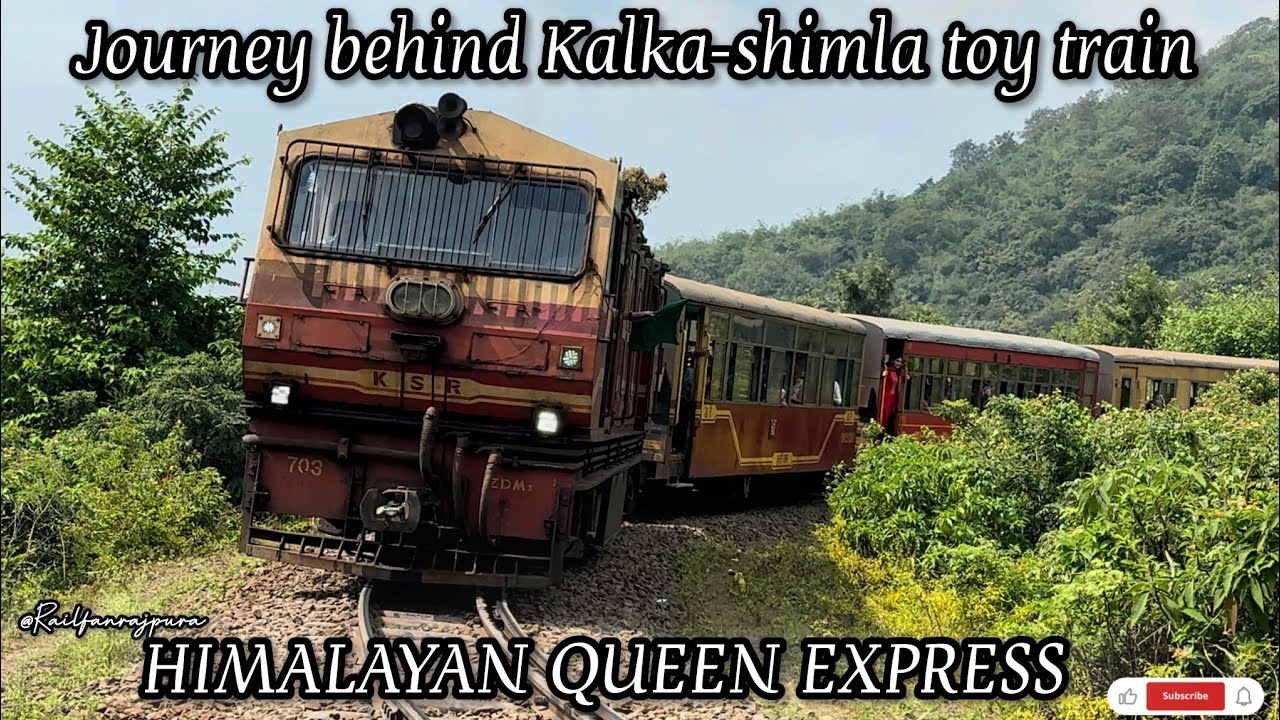 KALKA-SHIMLA TOY TRAIN JOURNEY 2025 || HIMALAYAN QUEEN EXPRESS 