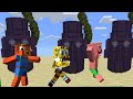 Minecraft Bob Esponja (fugindo dos guardas do condomínio)