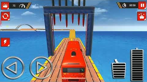 Impossible Bus Stunt Driving । Mega Ramp Stunt Racing Beta । Bus Games । Car Game । Android Gameplay