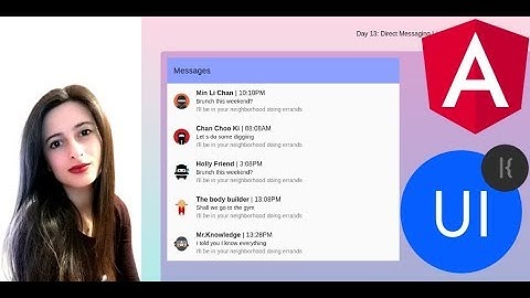 [13/100] Direct Messaging | #Daily UI (AngularJs & MaterialUI)