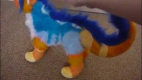 Custom Fursona plush - Xeshaire