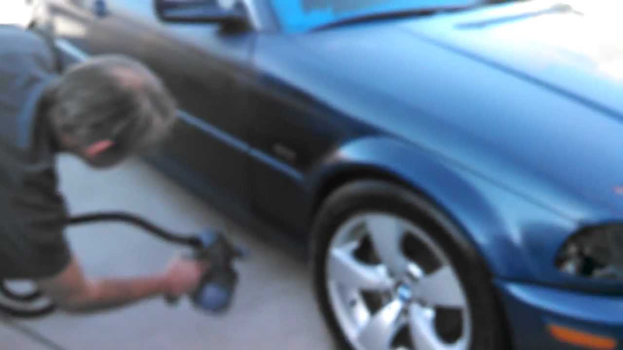 BMW 328 Plasti Dip Whole Car (Blue to Matte Black) - YouTube