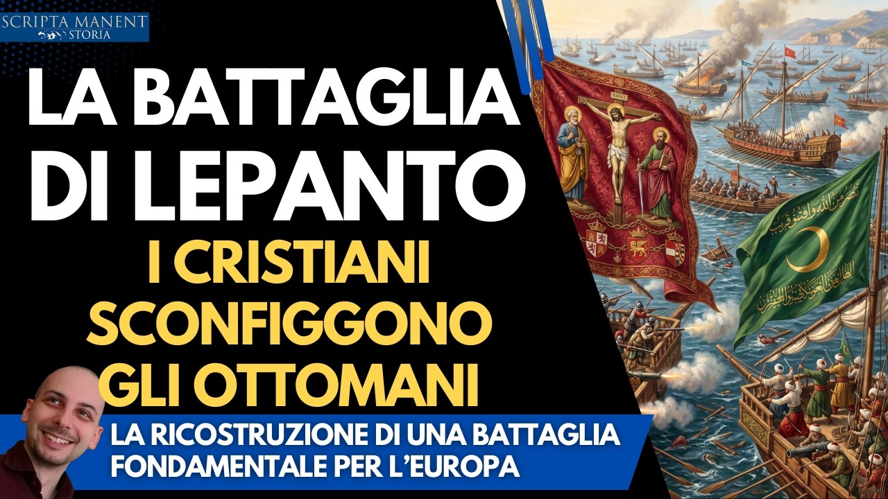 La battaglia di Lepanto. I cristiani sconfiggono gli ottomani