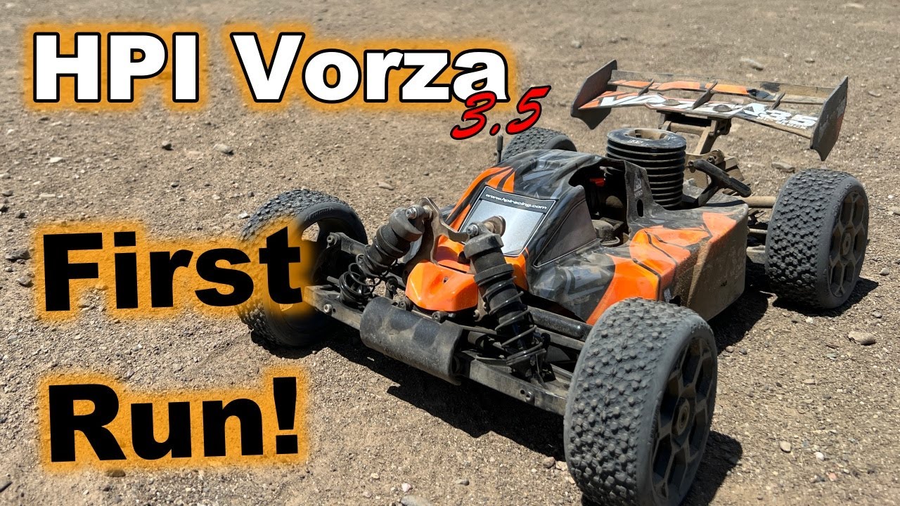 HPI Racing Vorza 3.5 Nitro Buggy - First Run! 