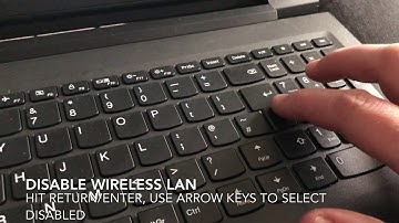 Disabling WIFI and Enabling AMD SVM on a Lenovo V110 Laptop