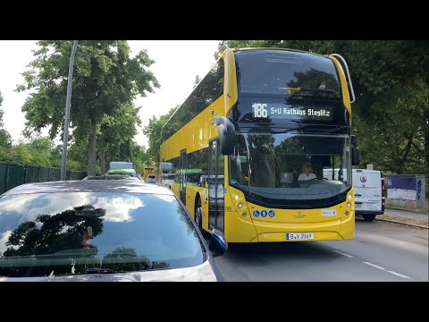 BVG Bus ADL Enviro 500 auf der 186 in Bahn-Landwirtschaft Bezirk Berlin e.V.