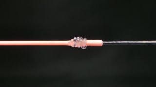 リーダーとフライラインの接続方法②：ネイルノット  How to Attach Leader to Fly Line. FFE No.100