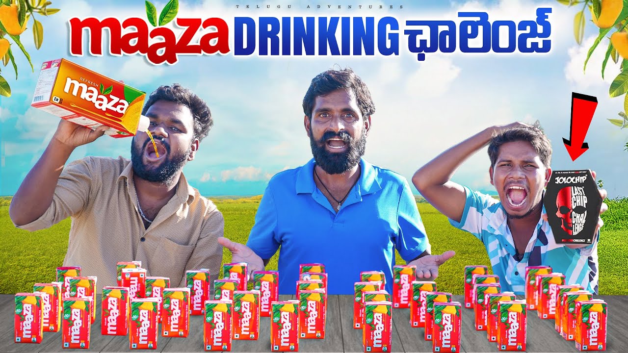 MAAZA Drinking Challenge 😋 Unlimited Mango FROOTI Drinking Challenge 😲 Gone Wrong 😭