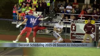 Decorah Schools to schedule 2025-2026 season as Independent