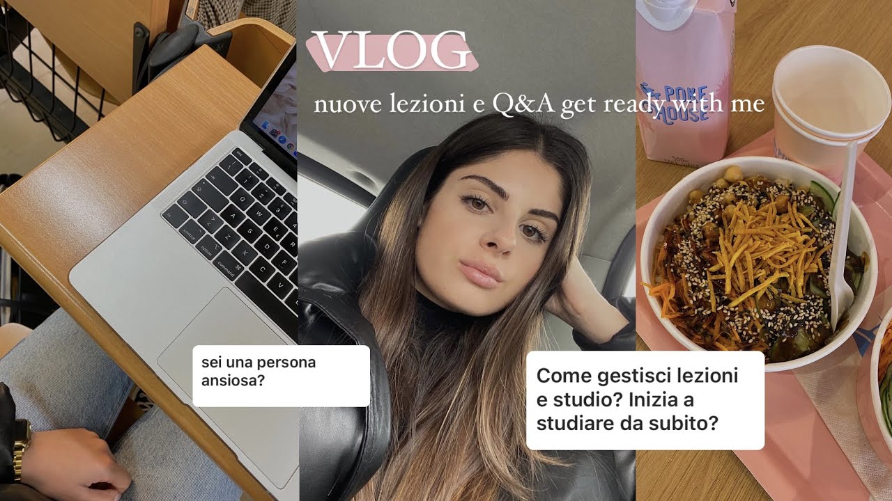 VLOG: nuove lezioni all'università 👩🏻‍💻 e Q&A get ready with me