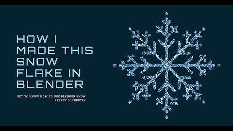 How to make a snowflake in blender | Christmas animation | blender tutorial #blender #cool #snow