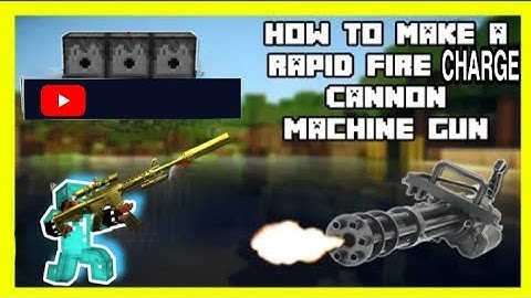 HOW TO MAKE A Machine Gun \\  Flamethrower in Minecraft