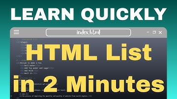 How to Use HTML List Tags | HTML Series Part - 5 | HTML CSS JavaScript